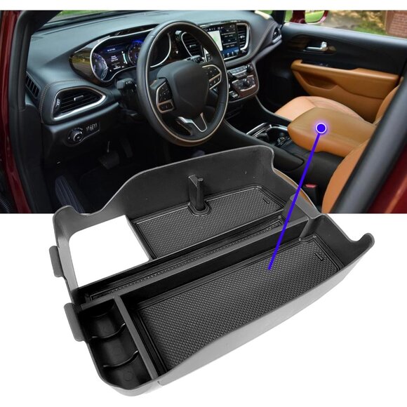 For 21-24 Chrysler Pacifica Center Console Organizer Tray added storage - Picture 5 of 8